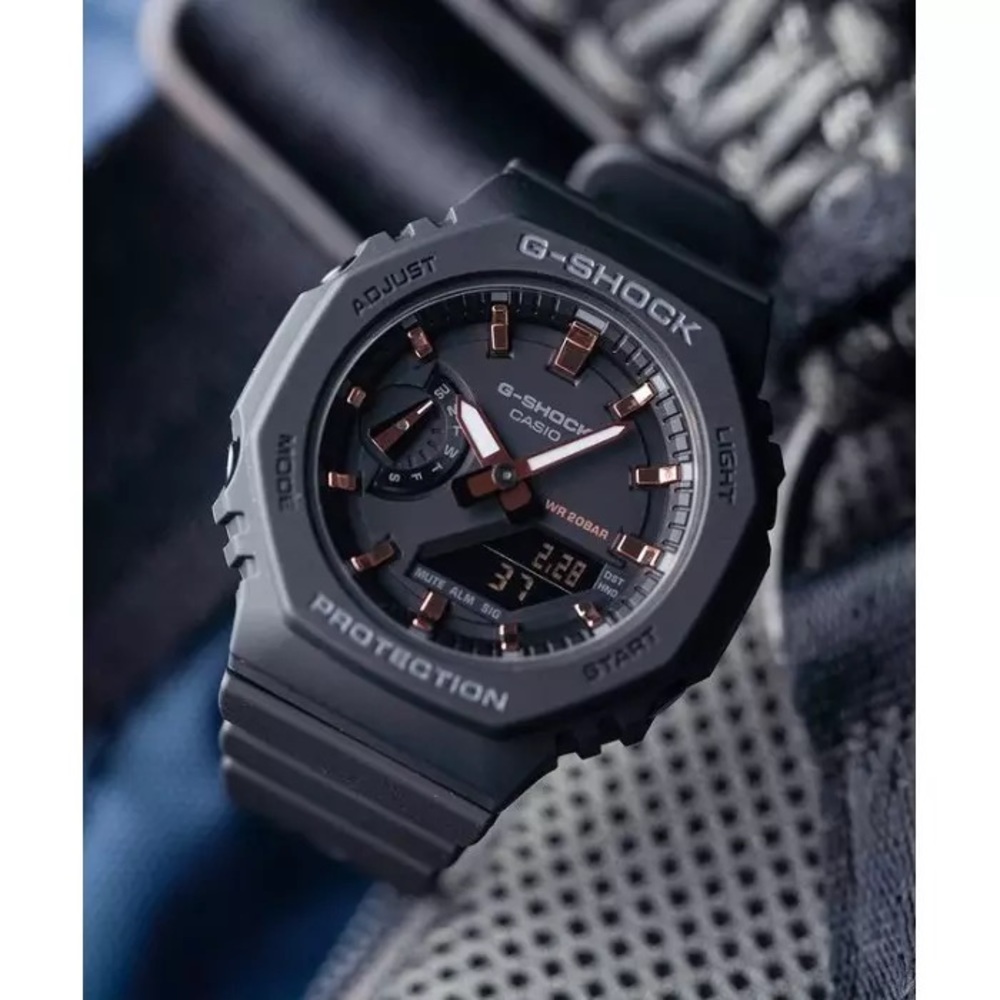 Casio G-Shock GMAS2100-1A, S Series Black Resin Strap Watch